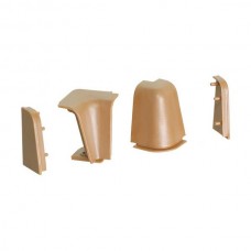 Комплект угловых элементов для овального бортика 50\53, цвет светло-коричневый
