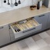 Легно/Legno Емкость в базу 800 (725х472) для столовых приборов, отделка под дуб