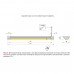 Профиль-светильник LED Фуори/Fuori-IR, 450 мм, 4.9W/12V, 6000K, накладной, бесконтактное вкл., отделка алюминий, кон-р L822