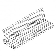 Сушка 1-уровневая в базу 800/16, без рамки, поддон (алюминий), отделка орион серый