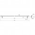 Ручка-скоба 572мм, отделка темно-серая