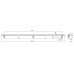 Ручка-скоба 1172мм, отделка темно-серая