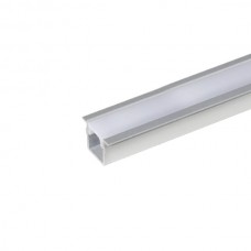 Образец  профиля 1009 для LED подсветки врезной, L=100 мм, отделка алюминий