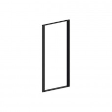 Rail Фасад рамочный 1316х596, под стекло отделка черный шлифованный