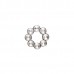 Ручка-скоба 32мм, отделка хром глянец + горный хрусталь