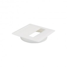 Заглушка кабель-канал 94x94мм (d.80мм), цвет белый