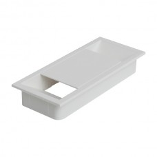 Заглушка кабель-канал 156x66мм, цвет белый