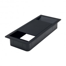 Заглушка кабель-канал 156x66мм, цвет черный