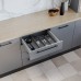 Легно/Legno Емкость в базу 600 (517х473) для столовых приборов, отделка орион серый
