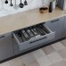 Легно/Legno Емкость в базу 800 (717х473) для столовых приборов, отделка орион серый
