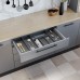 Легно/Legno Емкость в базу 900 (817х473) для столовых приборов, отделка орион серый