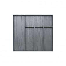Легно/Legno Емкость в базу 600 (525х472) для столовых приборов, отделка орион серый