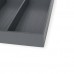 Легно/Legno Емкость в базу 600 (525х472) для столовых приборов, отделка орион серый