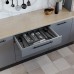 Легно/Legno Емкость в базу 800 (725х472) для столовых приборов, отделка орион серый
