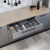 Легно/Legno Емкость в базу 900 (825х472) для столовых приборов, отделка орион серый