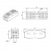 Соединитель клеммный, проходной для 2-х линий, быстрозажимной, сечение провода 0,34-4мм2, 32А, 250В