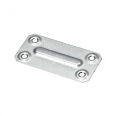 Пластина металлическая 35х70 с 4-мя отверстиями, отделка цинк (за 100 штук)