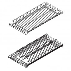 Сушка VIVA 2-уровневая в базу 500/16, с рамкой, поддон 1 шт. (пластик), отделка серый металлик