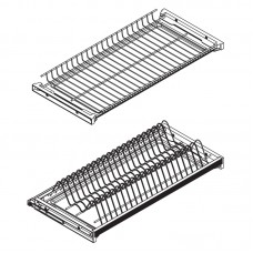 Сушка VIVA 2-уровневая в базу 500/16, с рамкой, поддон 1 шт. (пластик), отделка сталь нержавеющая