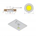 Светодиодный светильник (LED) Луна Серебренная/Luna Silver, 2,5W/12V, 4500K(нейтральный белый), отделка алюминий (анодировка), кон