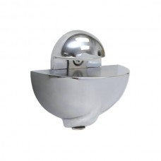 Менсолодержатель овальный, отделка хром глянец, комплект 2 штуки