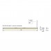 Профиль-светильник LED Дентро/Dentro 1, 862 мм, 5.4W/12V, 6000K, с 2 IR датч. открытия, для корп.16-18 ДСП с двумя распаш. фасадам