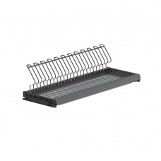 Сушка Ellite 1-уровневая в базу 800/16, с рамкой, поддон (пластик), отделка орион серый