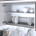 Сушка Элит/Ellite 1-уровневая в базу 900/18, с рамкой, поддон (пластик), отделка орион серый