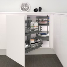 Механизм Динамик Корнер/Dynamic Corner в угловую базу, левый, отделка орион серый