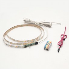 Лента светодиодная SMD2835 с сенсор. выкл.,(теплый), 48Вт(12Вт/м), 12В, 4м х8 мм, каб. пит. 2м и кон.813, 120LED/м,1080Лм/м, IP20