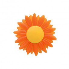 Ручка-кнопка 16/32 мм, отделка оранжевая