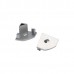 Заглушка с отверстием для профиля 1919, цвет серебро
