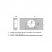 Петля угловая Slide-on, 45° (110°), 48мм, отделка никель