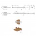 Датчик инфракрасный врезной открывания фасада врезной, плавный вкл/выкл, 12/24 В, 60/120 Вт, серебро