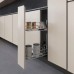УНИКА SM/UNICA SM Сетка в базу 150 выдвижная с доводчиком, отделка хром