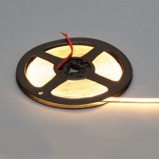 Лента светодиодная COB, 480 LED/м, 10Вт/м, 24В, CRI90, 800-900Лм/м 5000х5 мм, IP20, 3000-3500К (теплый белый)