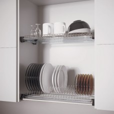 Сушка 2-уровневая с рамкой, отделка хром, поддон 2 шт. 600/16 (упаковка 10 шт.)