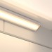 Профиль угловой 1616LG для LED подсветки накладной, L=3000 мм, отделка алюминий (анодировка)
