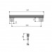Ручка-скоба 320мм, отделка никель шлифованный