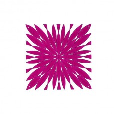 Комплект декоративных панелей DAISY 254х254мм (6 штук),  отделка розовая