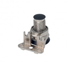 Ножка накладная регулируемая, с шипами, отделка никель/черная