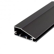 Trial Профиль рамочный вертикальный, L=3900мм, отделка черный шлифованный (анодировка)