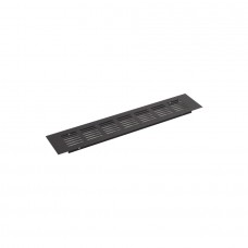 Вентиляционная решетка 01R, 300x60мм, отделка черный шлифованный (анодировка)