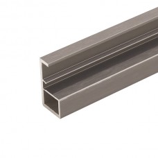 Профиль рамочный с ручкой, L=2700мм, отделка графит шлифованный (анодировка)