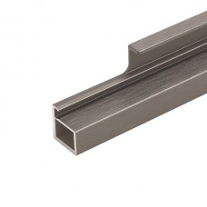 Профиль рамочный с ручкой 200мм, L=2700мм, отделка графит шлифованный (анодировка)