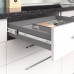 Комплект шариковых направляющих Soft, h.45, L=650мм полного выдвижения с доводчиком, отделка цинк