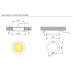 Светильник LED Luna 2, 3W/350мА, 6400K, отделка алюминий
