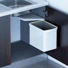 Ведро для мусора (16л), пластик белый