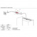 Светильник LED Swing Optical, 600 мм, 16W/12V, отделка транспарент