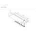 Профиль-светильник (LED) , 500 мм, 3.6W/12V, 6000K,  врезной, с датчиком движения, отделка алюминий, кон-р L822